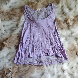 Lacy Lavendar Tank Crop